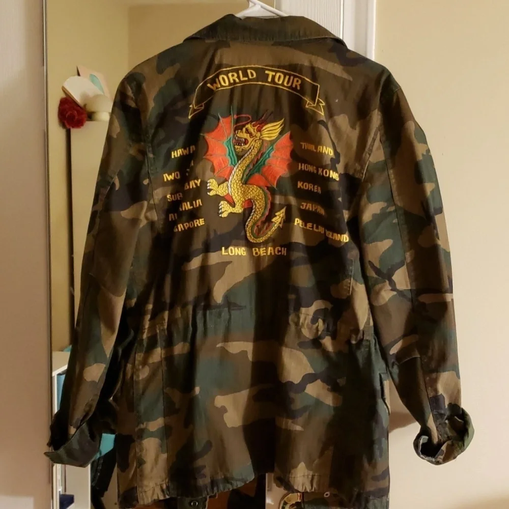 Alpha Industries Camo Dragon Tour Field Coat NWOT